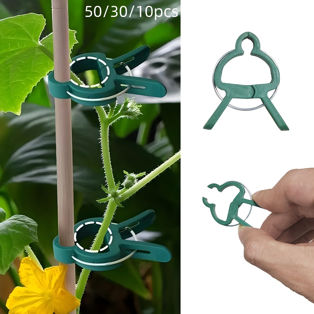 Gardening Tools Essential - 10/30/50 adet Ayarlanabilir Bitki Klipsleri -
